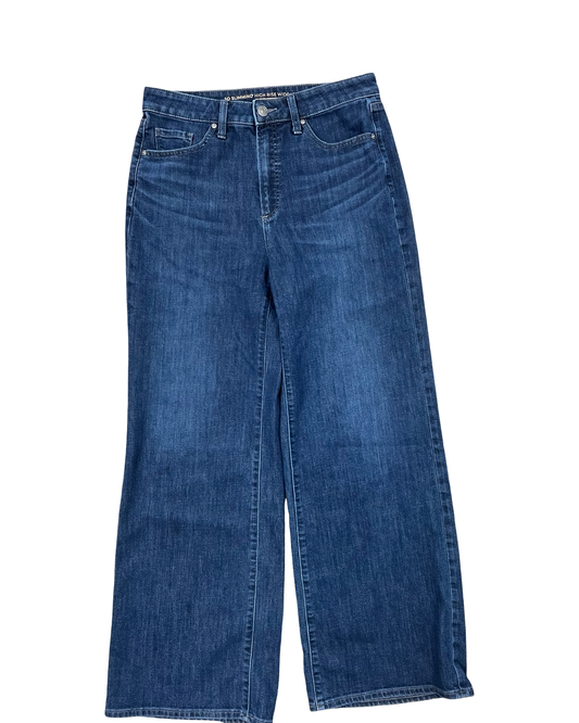 Jeans Wide Leg By Chicos In Blue Denim, Size:8