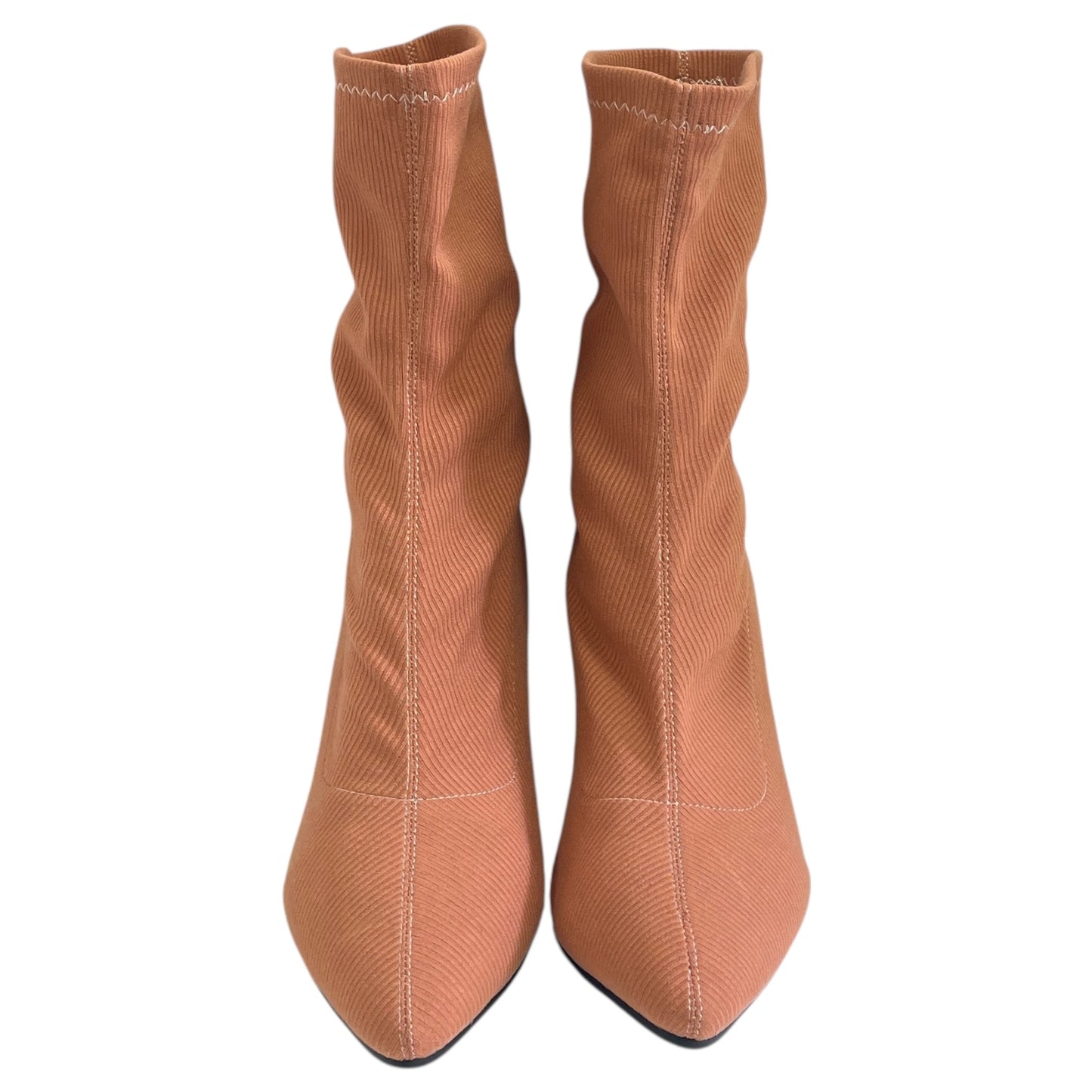 Boots Ankle Heels By BOOTS In Orange, Size:9