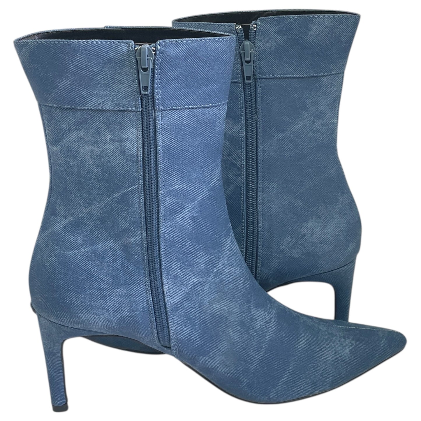 Boots Ankle Heels By SHEIN In Blue, Size:10