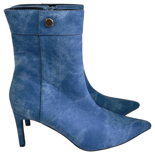 Boots Ankle Heels By SHEIN In Blue, Size:10