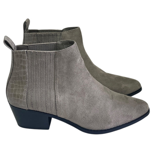 Boots Ankle Heels By SHEIN In Grey, Size:9