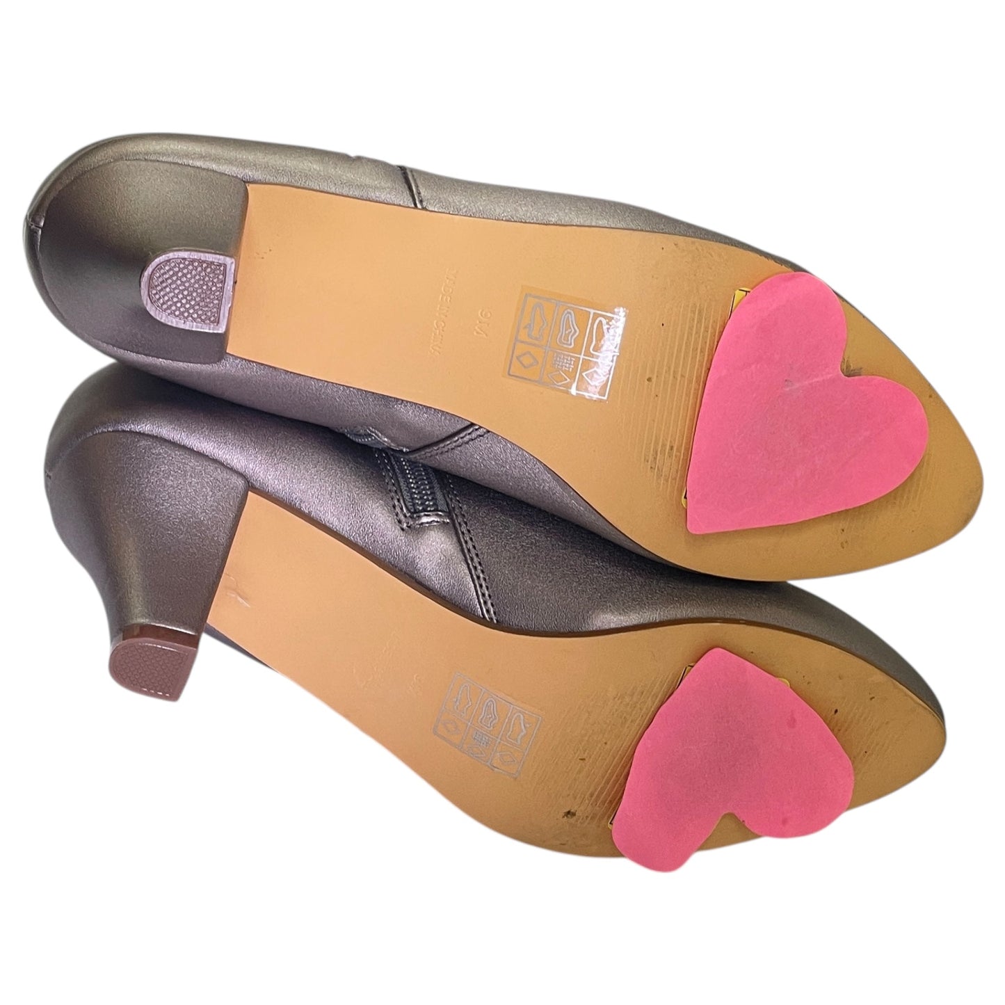 Boots Ankle Heels By Monroe And Main In Copper, Size:9