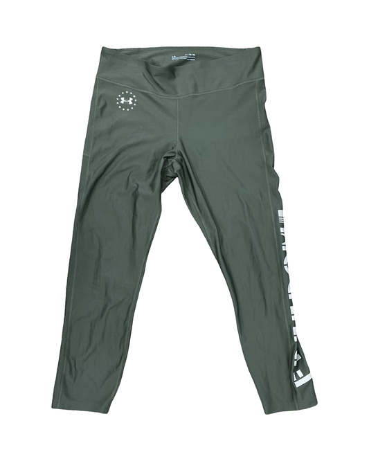 Athletic Leggings By Under Armour In Green, Size:Xl