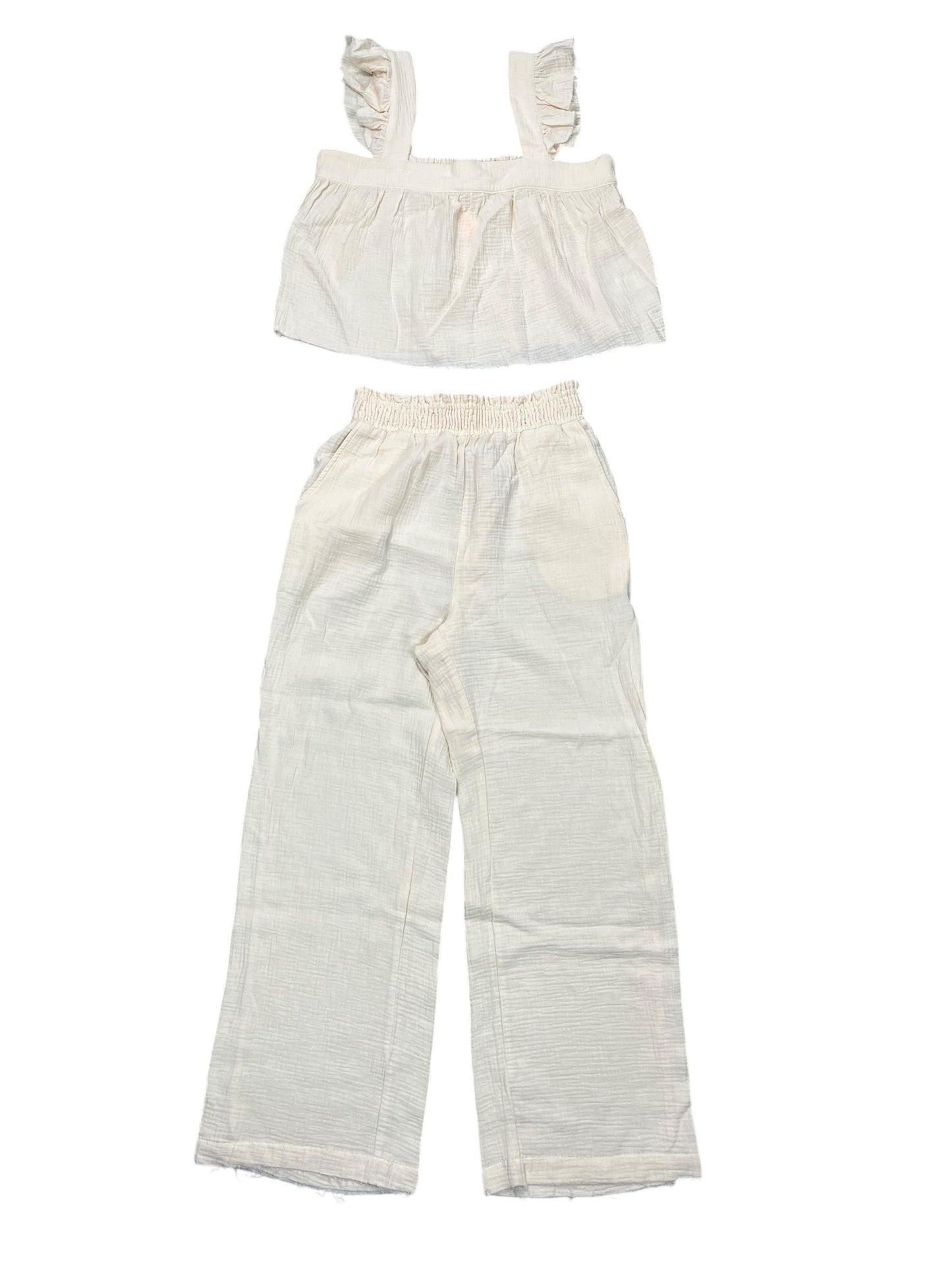 Pants Set 2Pc By New In In Cream, Size:M