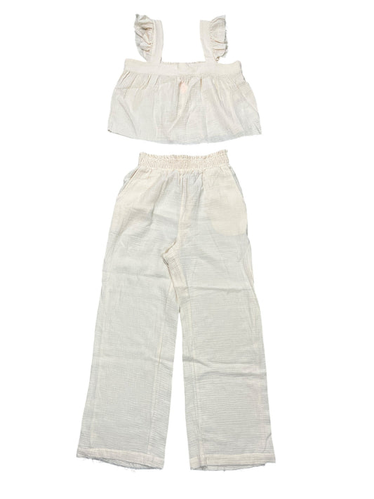 Pants Set 2Pc By New In In Cream, Size:M