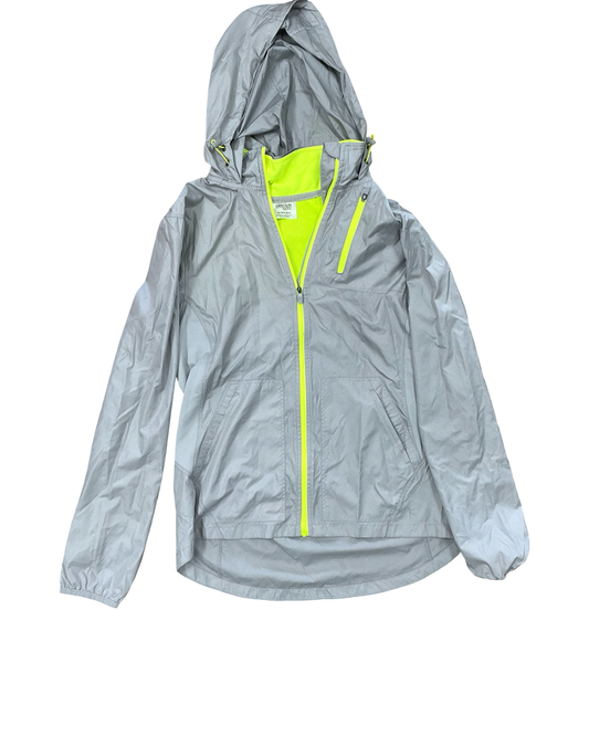 Jacket Windbreaker By Danskin Now In Grey, Size:Xs