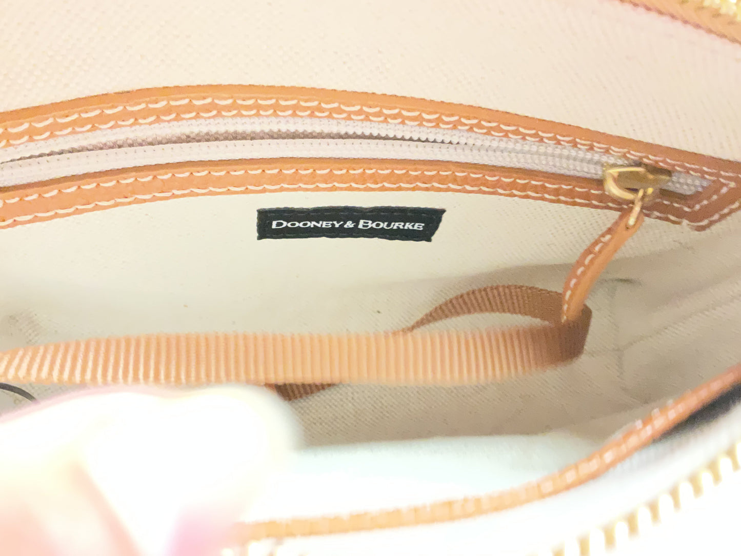 Crossbody Designer By Dooney And Bourke In Tan, Size:Small