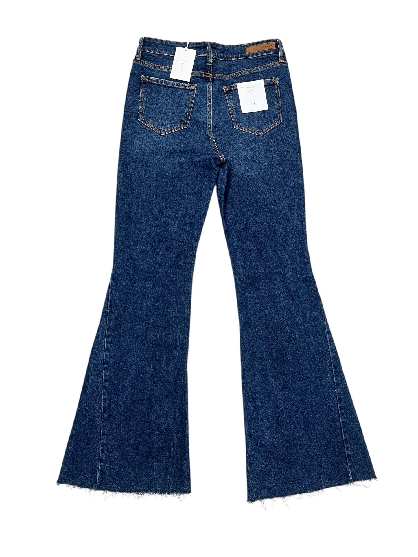 Jeans Flared By Cello In Blue Denim, Size:10