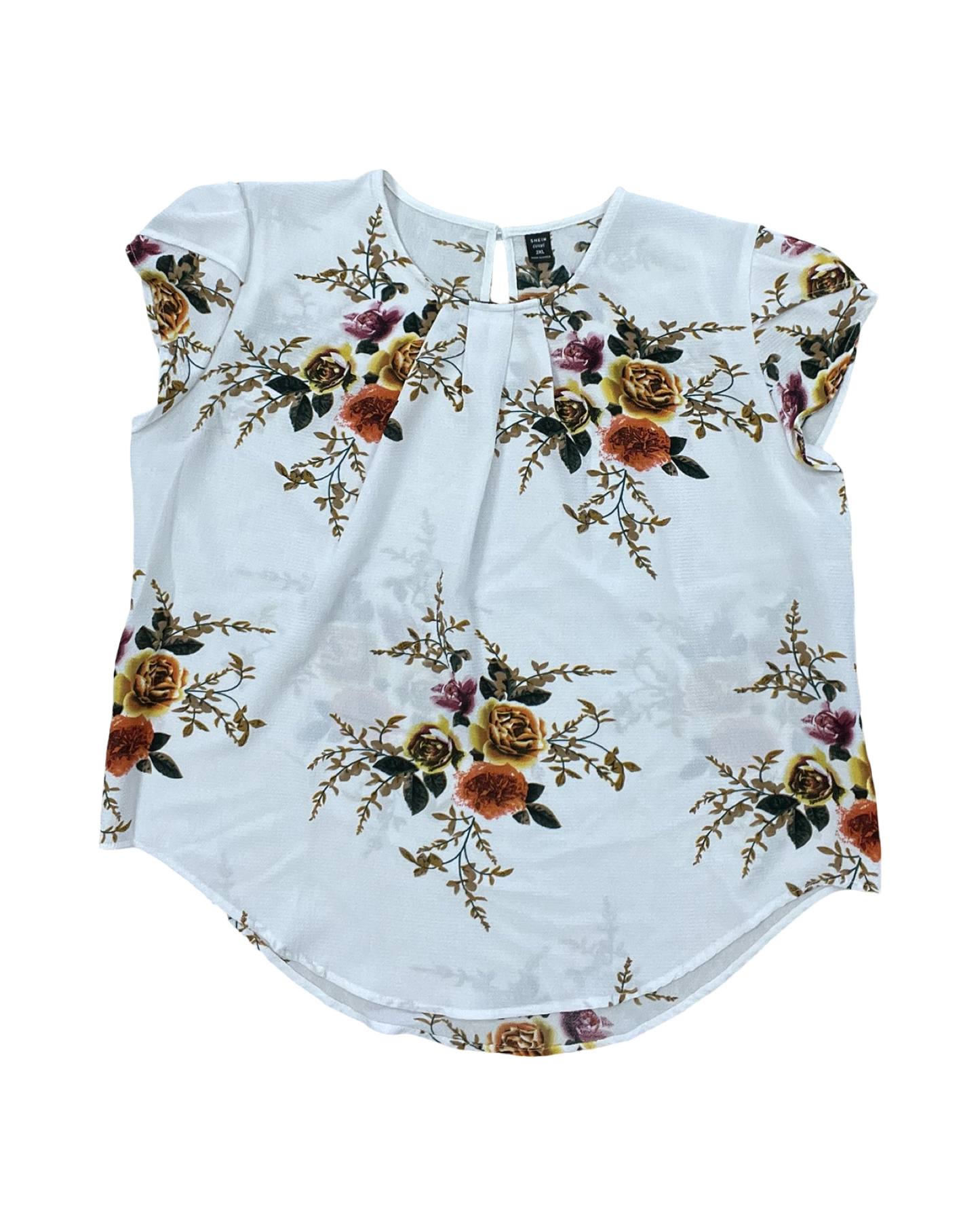 Top Ss By Shein In White, Size:2X