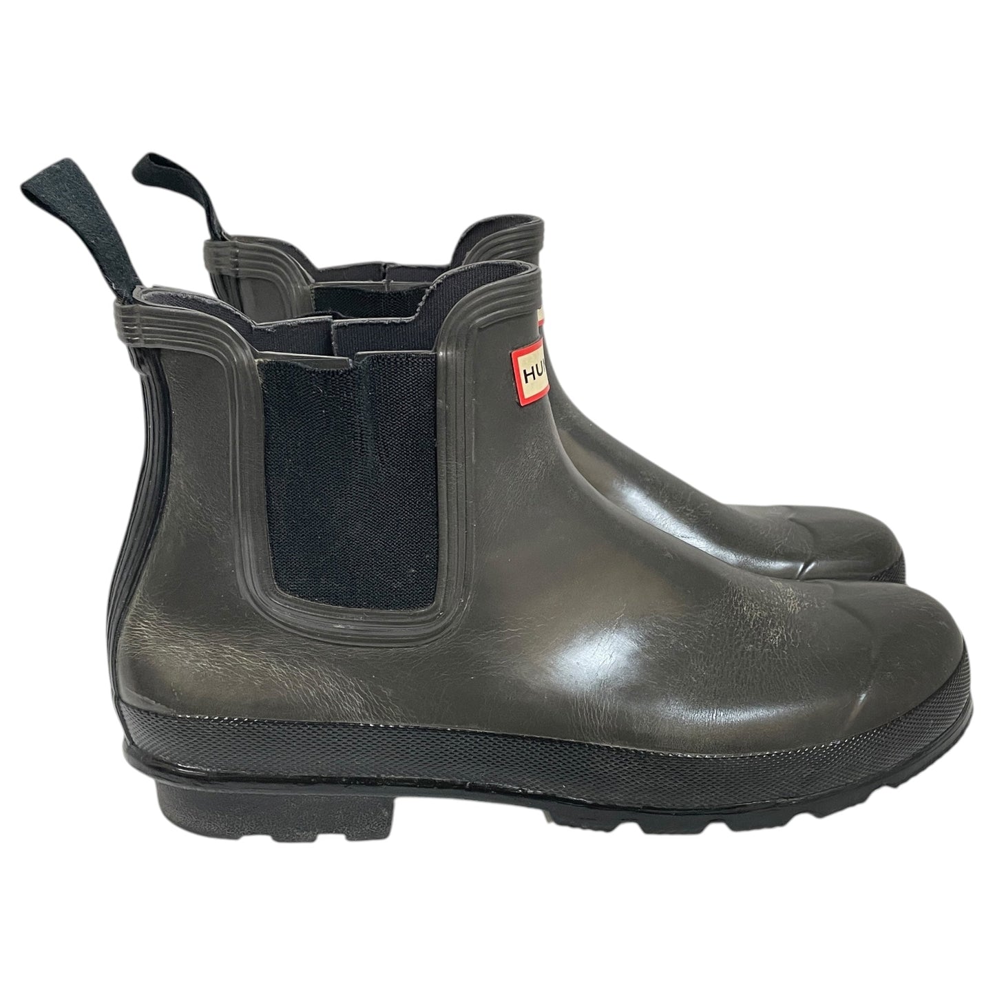 Boots Ankle Flats By Hunter In Grey, Size:10