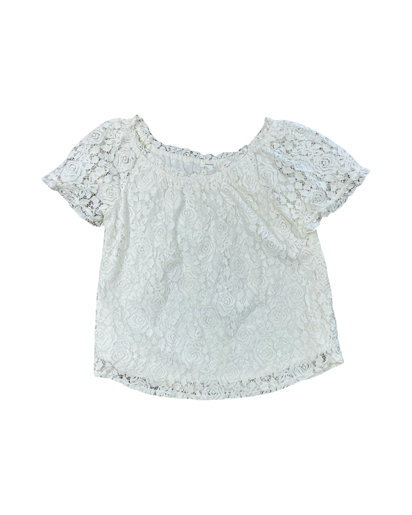Top Ss By Maurices In Cream, Size:L