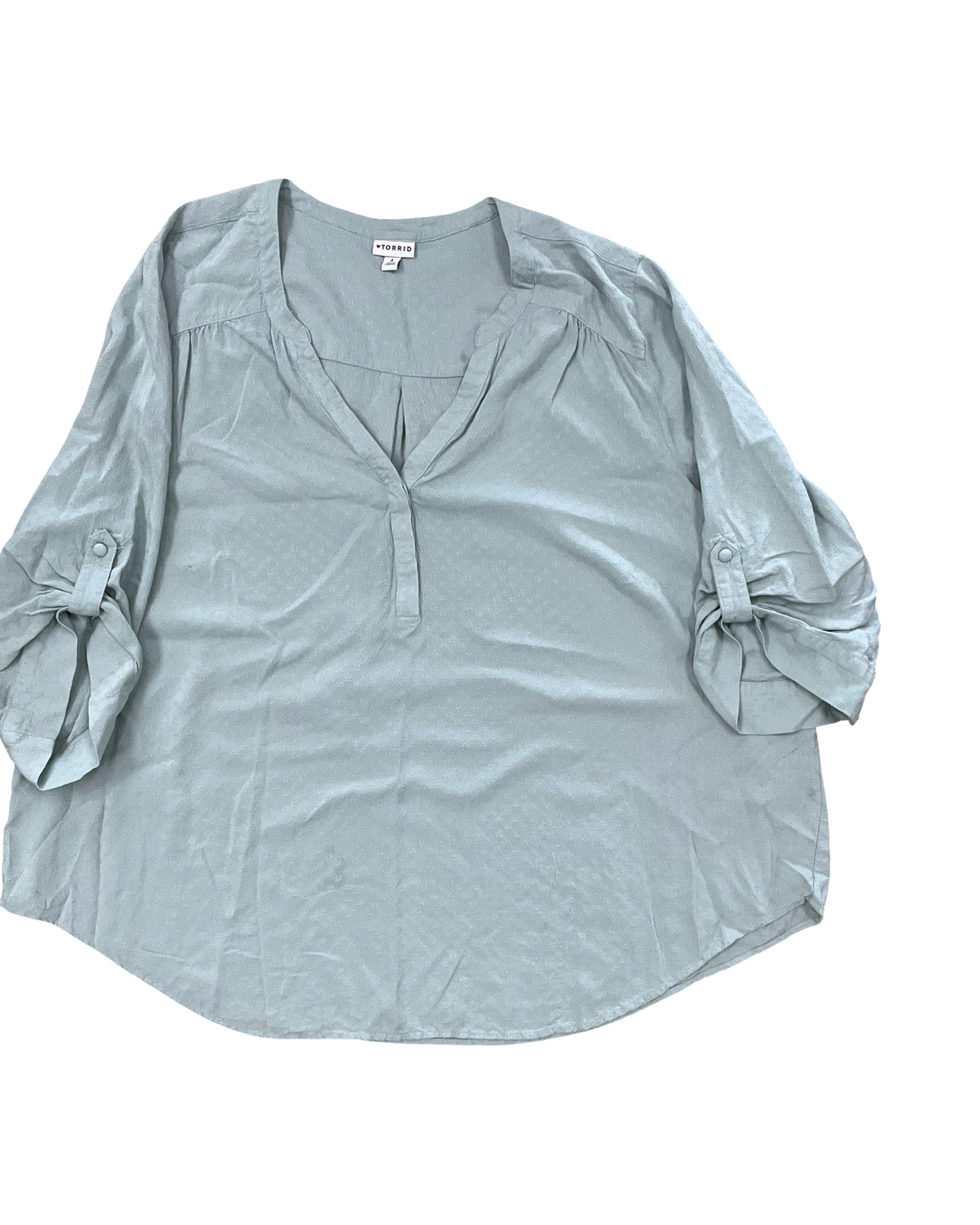 Top 3/4 Sleeve By Torrid In Green, Size:4X