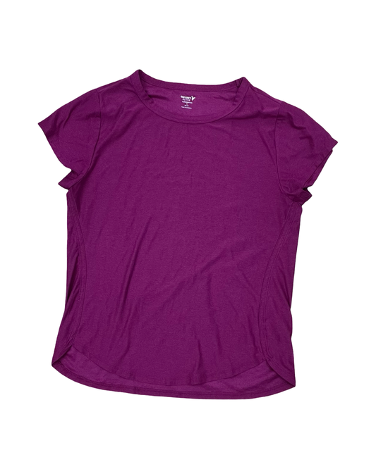 Athletic Top Ss By Old Navy In Maroon, Size:M