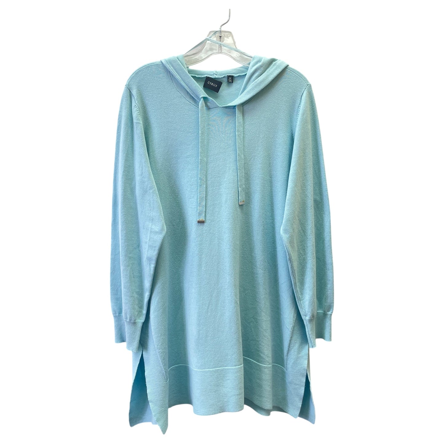 Sweater By Cyrus Knits In Blue, Size:1X