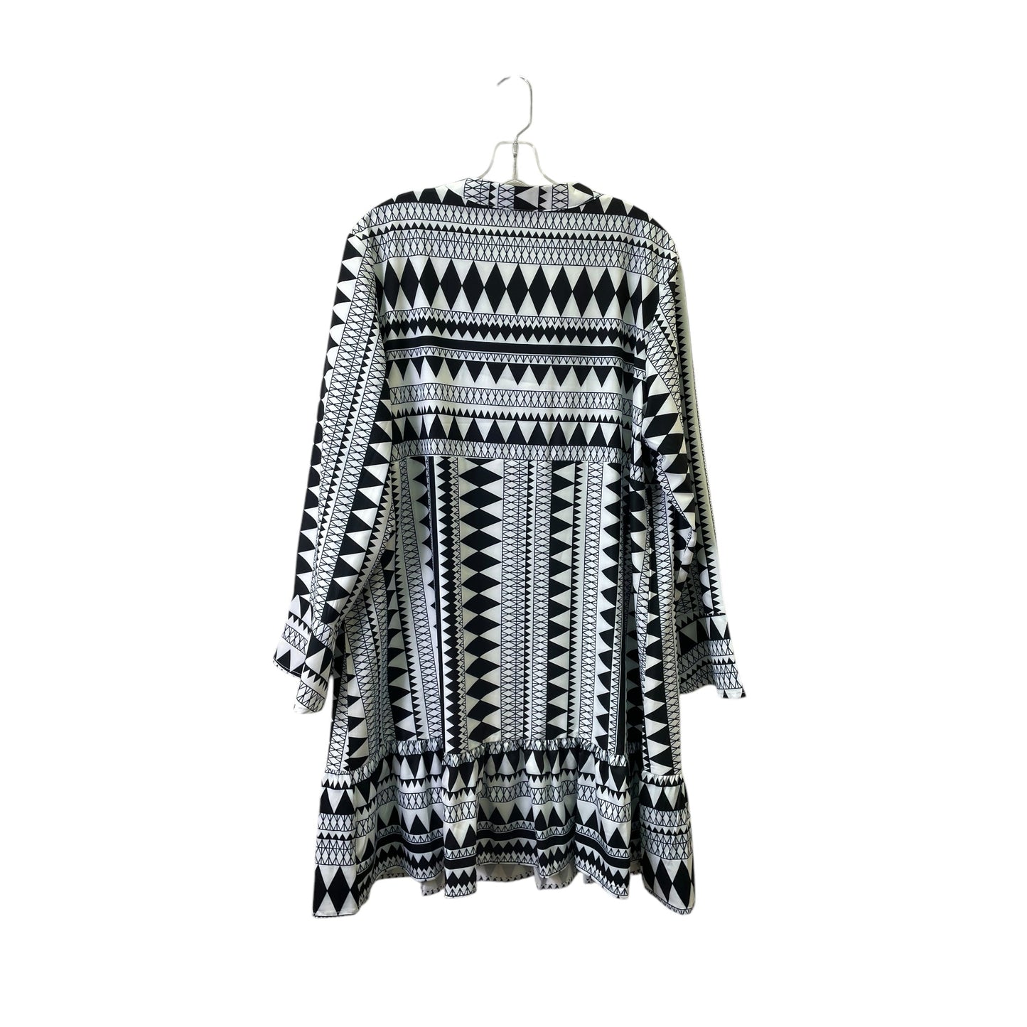 Dress Casual Midi By Shein In Black & White, Size:2X