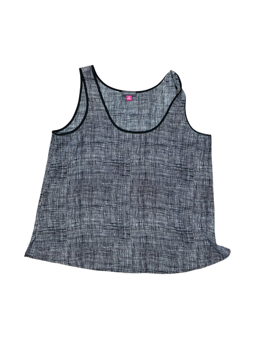 Top Sleeveless By Vince Camuto In Black & White, Size:M