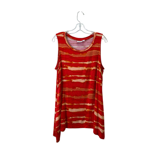 Tank Top By Logo In Orange, Size:Xl