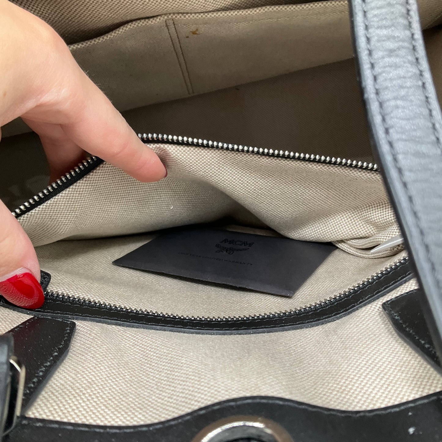 Handbag Luxury Designer By Mcm, Size: Medium