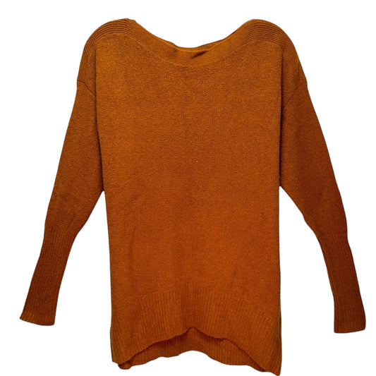 Ribbed Knit Boatneck Sweater By Anthropologie In Brown, Size: XS
