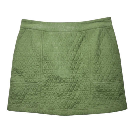 Quilted Mini Skirt By MNG In Green, Size: 1X