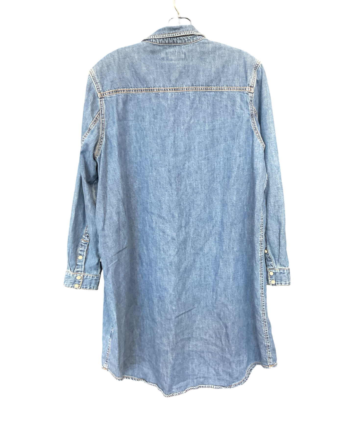 Dress Casual Midi By Lucky Brand In Blue Denim, Size:Xl