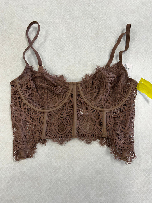 Bralette By Anthropologie In Brown, Size:M