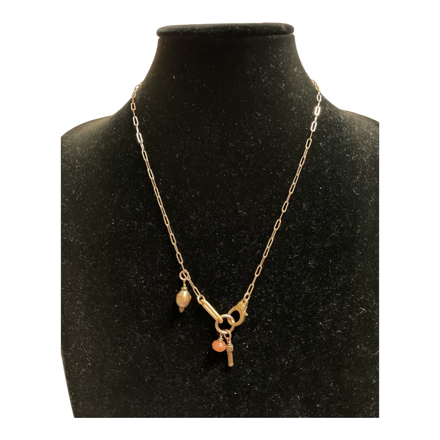 Necklace Statement By Cmc In Brown & Cream