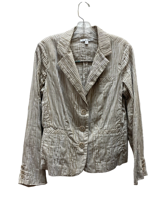 Blazer By Cabi In Tan & White, Size:L