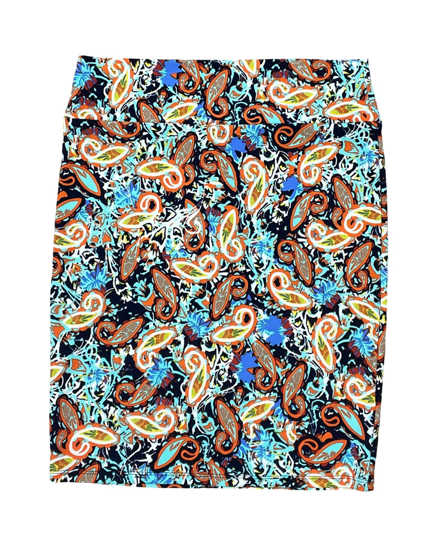 Skirt Midi By Lularoe In Blue & Orange, Size:Xl