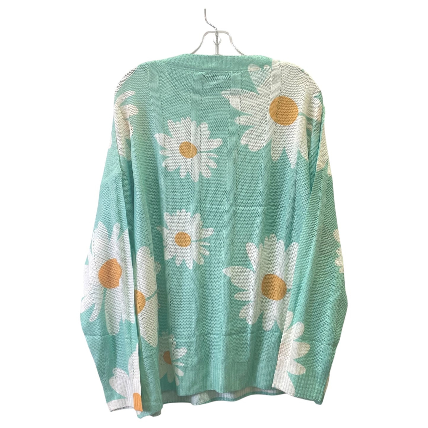 Sweater By Davi & Dani In Aqua, Size:1X