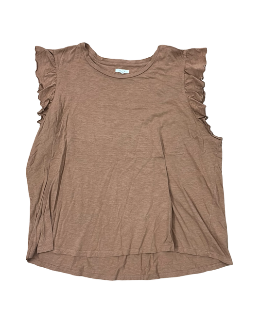 Top Ss By Maurices In Brown, Size:3X