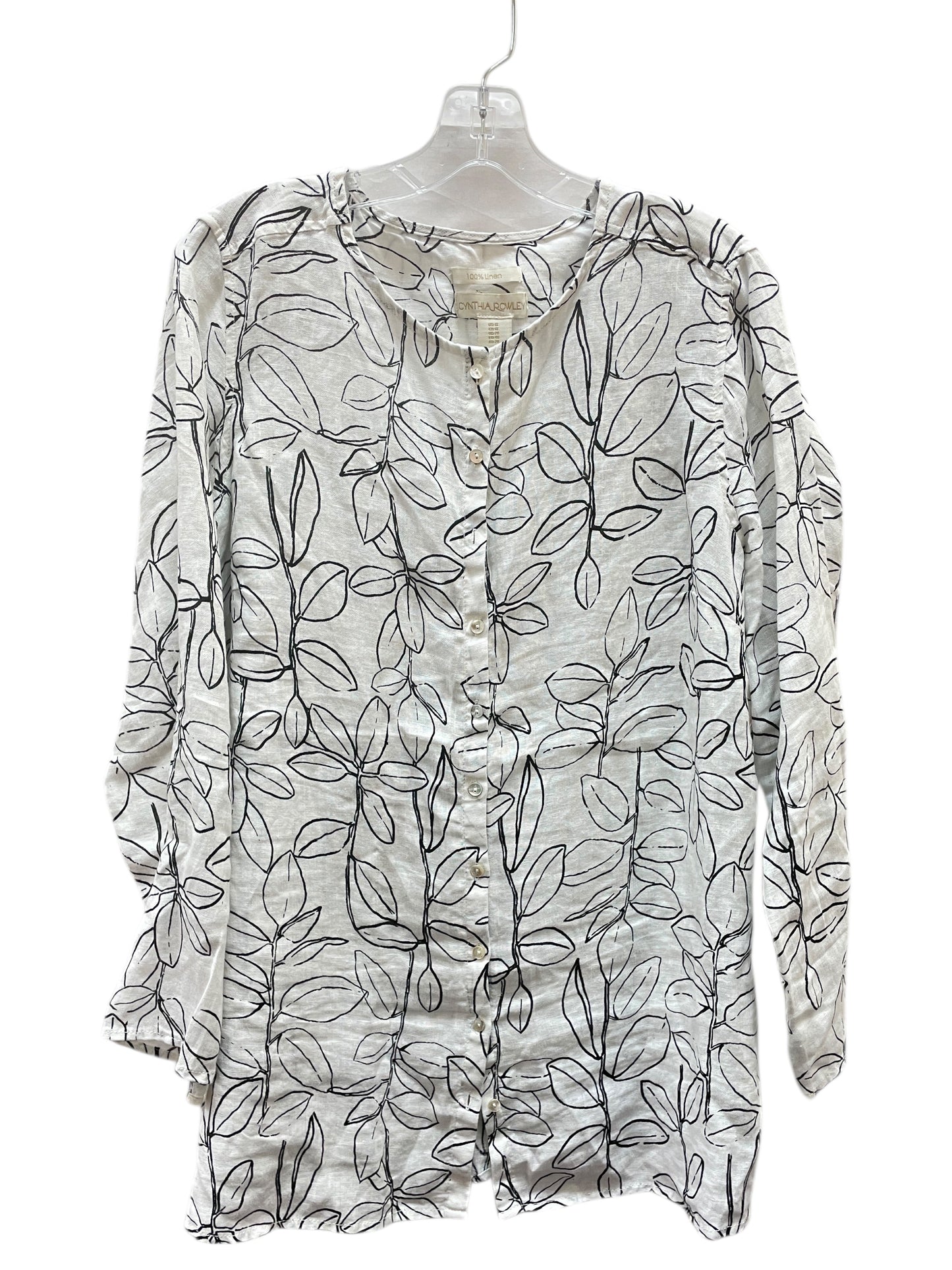 Top Ls By Cynthia Rowley In White, Size:1X