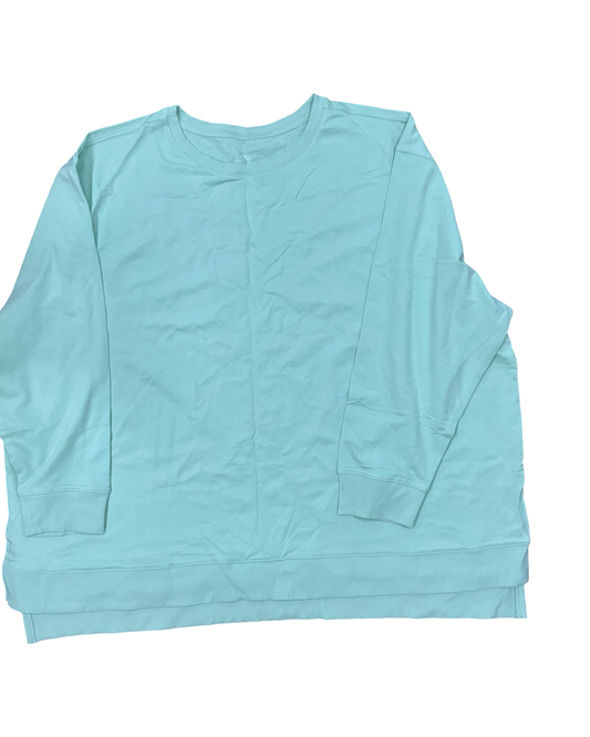 Sweatshirt Crewneck By Zuda In Green, Size:3X