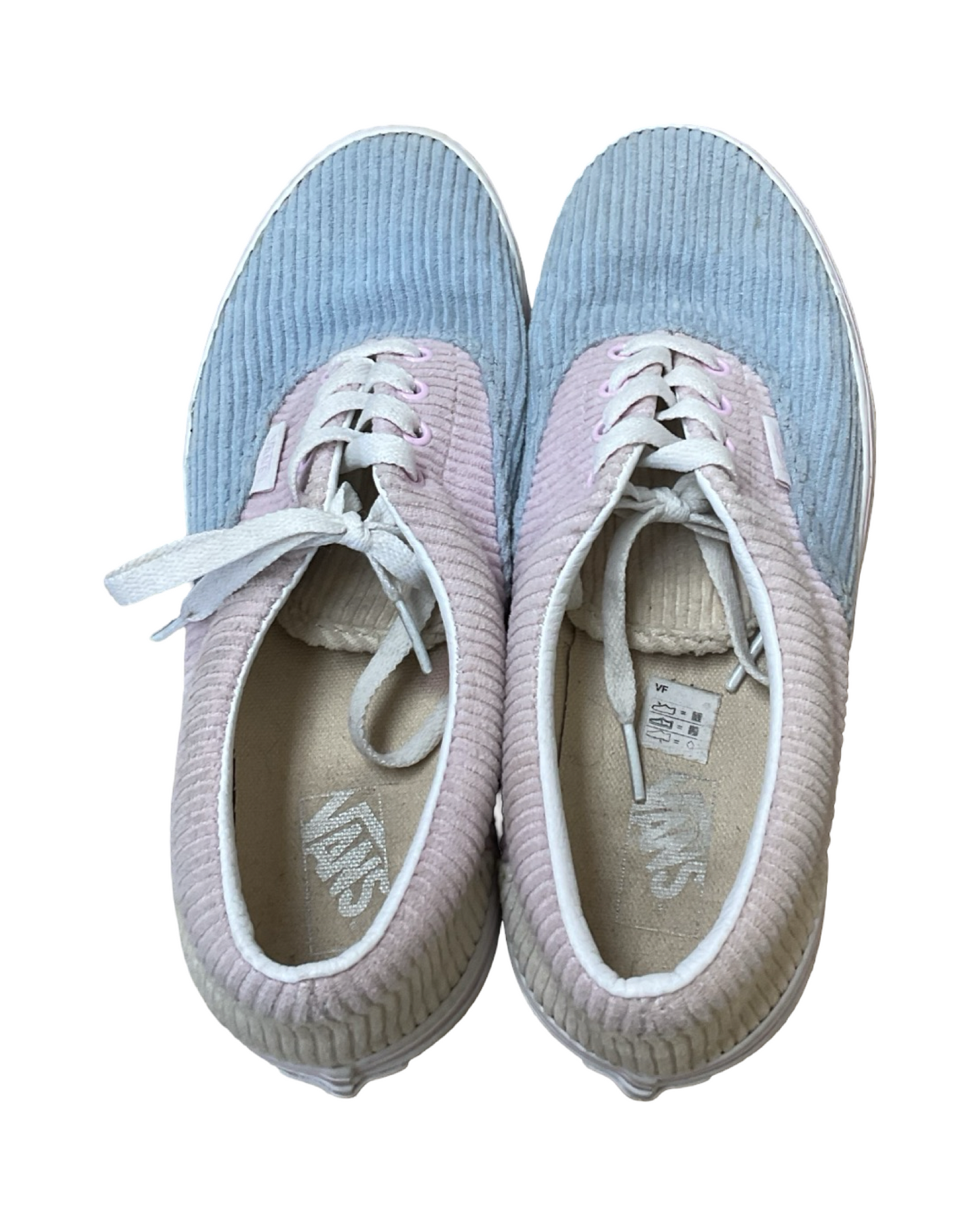 Shoes Sneakers By Vans In Blue & Pink, Size:6.5