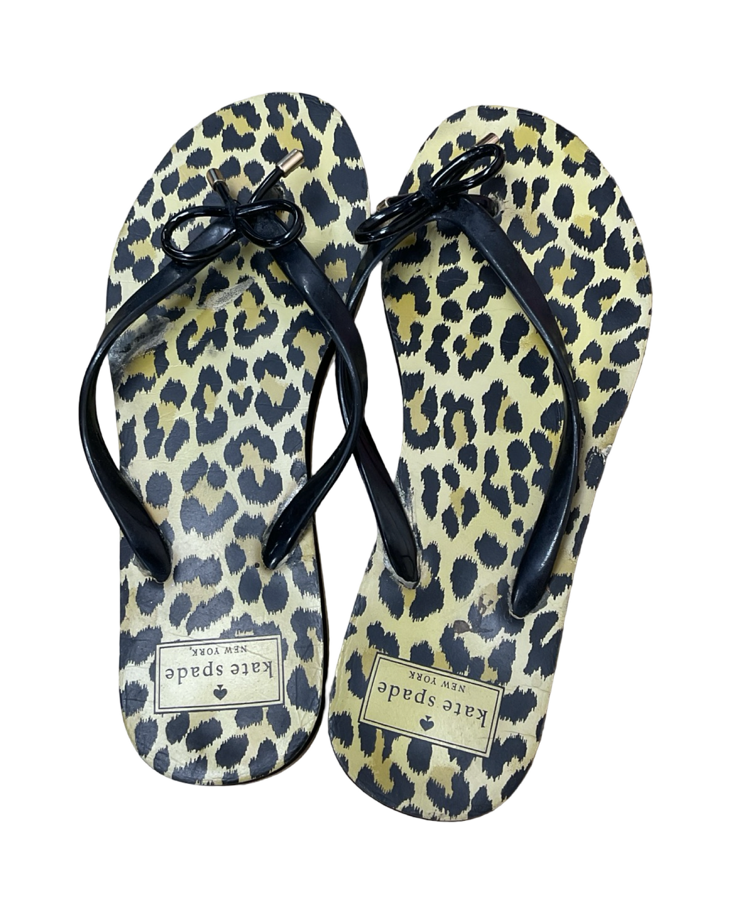 Sandals Designer By Kate Spade In Animal Print, Size:7
