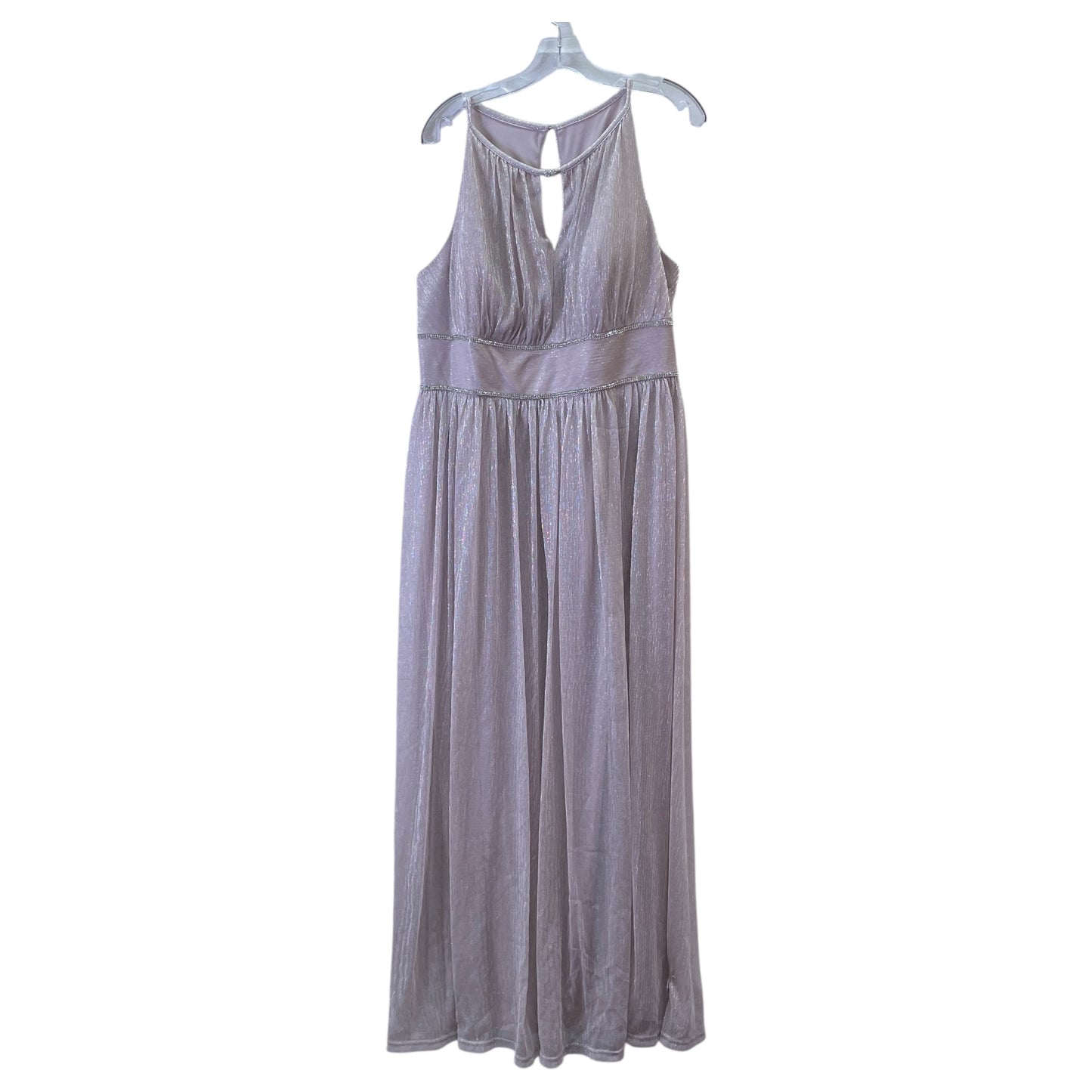 Dress Party Long By Oleg Cassini In Pink, Size:18