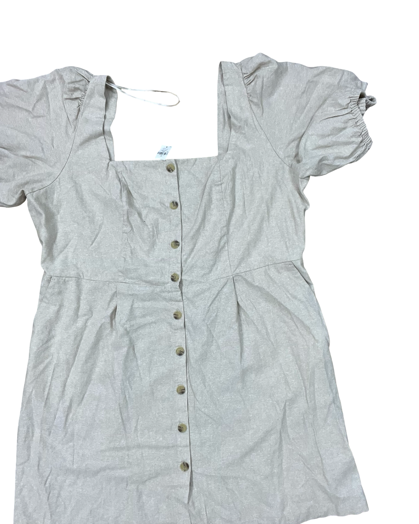 Dress Casual Midi By Old Navy In Tan, Size:2X