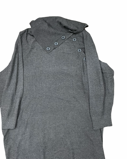 Dress Casual Maxi By Clothes Mentor In Grey, Size:3
