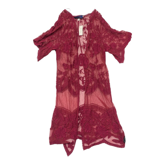 Kimono By Blue Rain In Maroon, Size:S