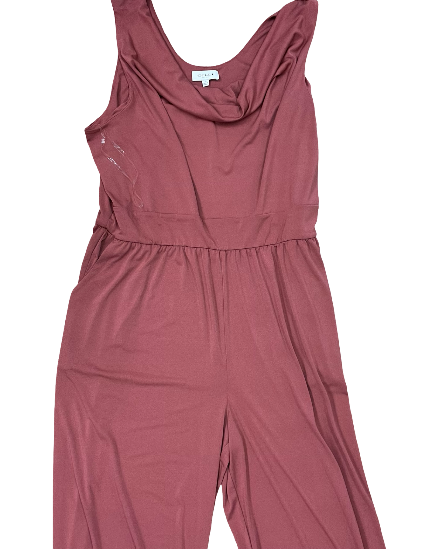 Jumpsuit By Gilli In Coral, Size:3X