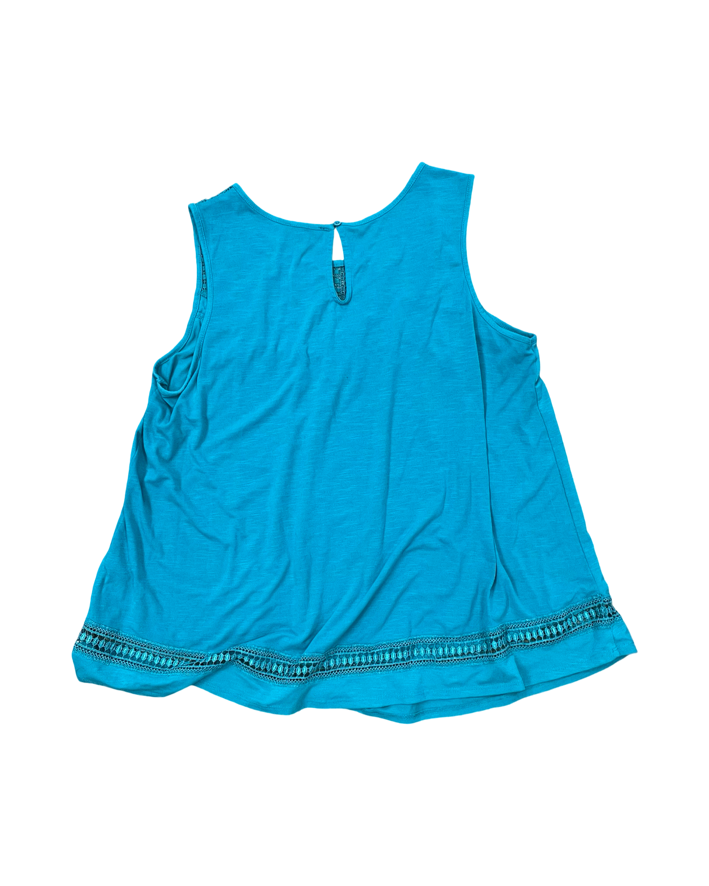 Top Sleeveless By Lane Bryant In Green, Size:18