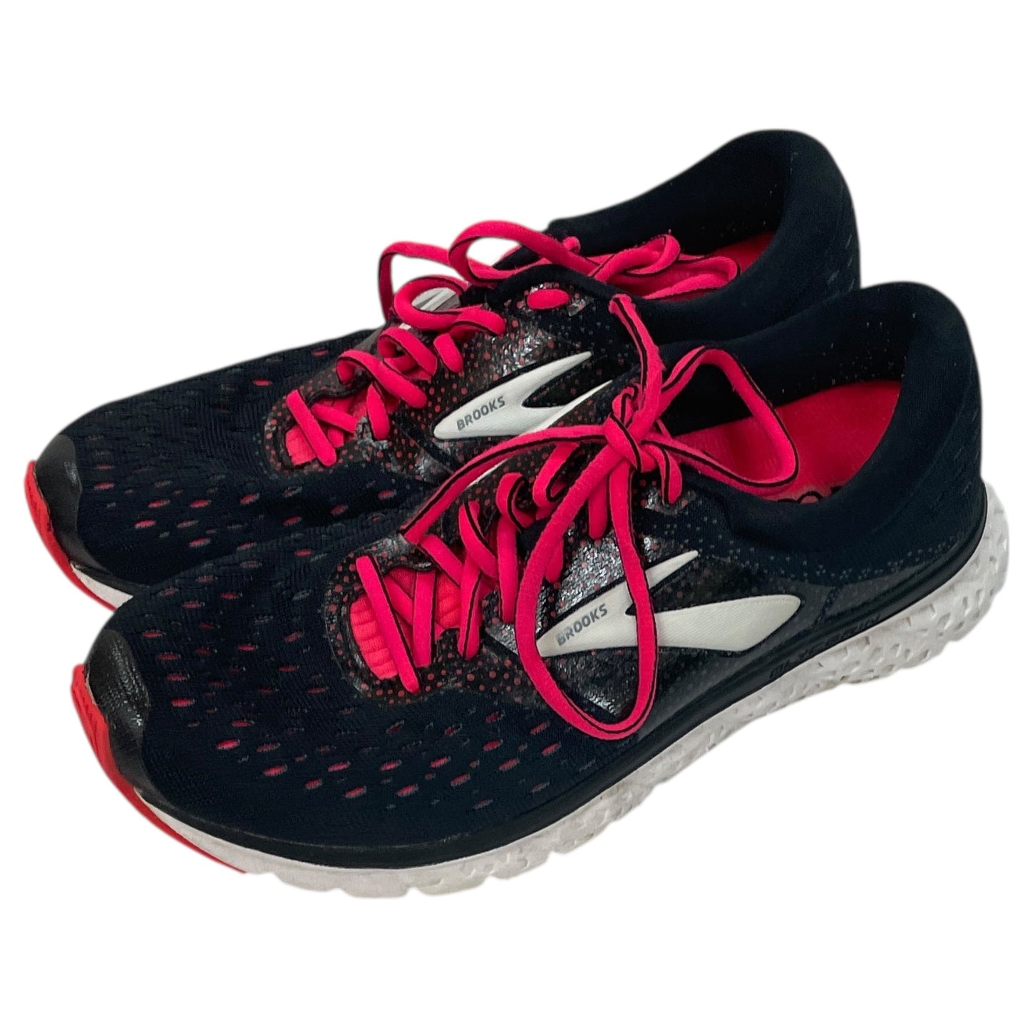 Shoes Athletic By Brooks In Black & Pink, Size:8