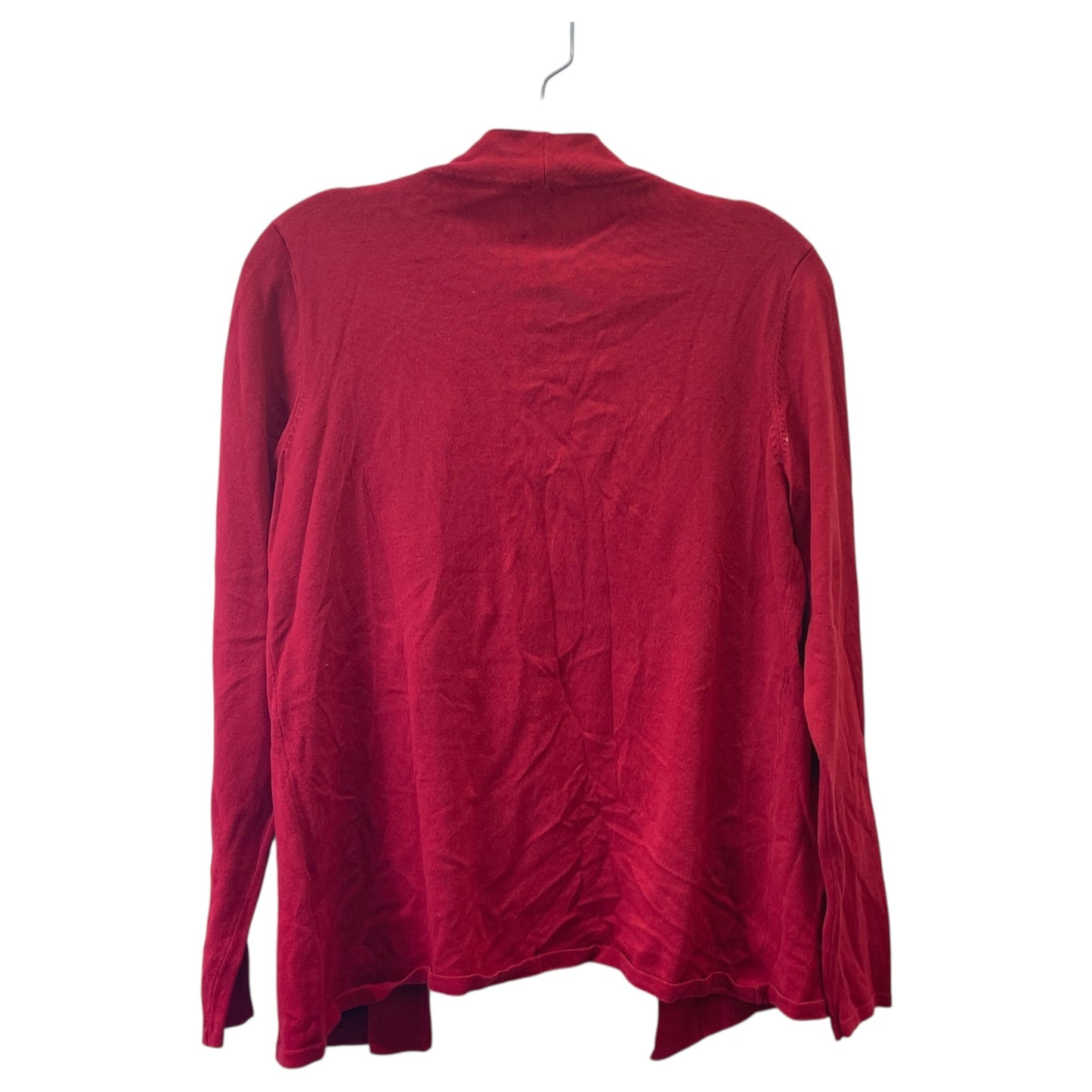Sweater Cardigan By Anne Klein In Red, Size:S