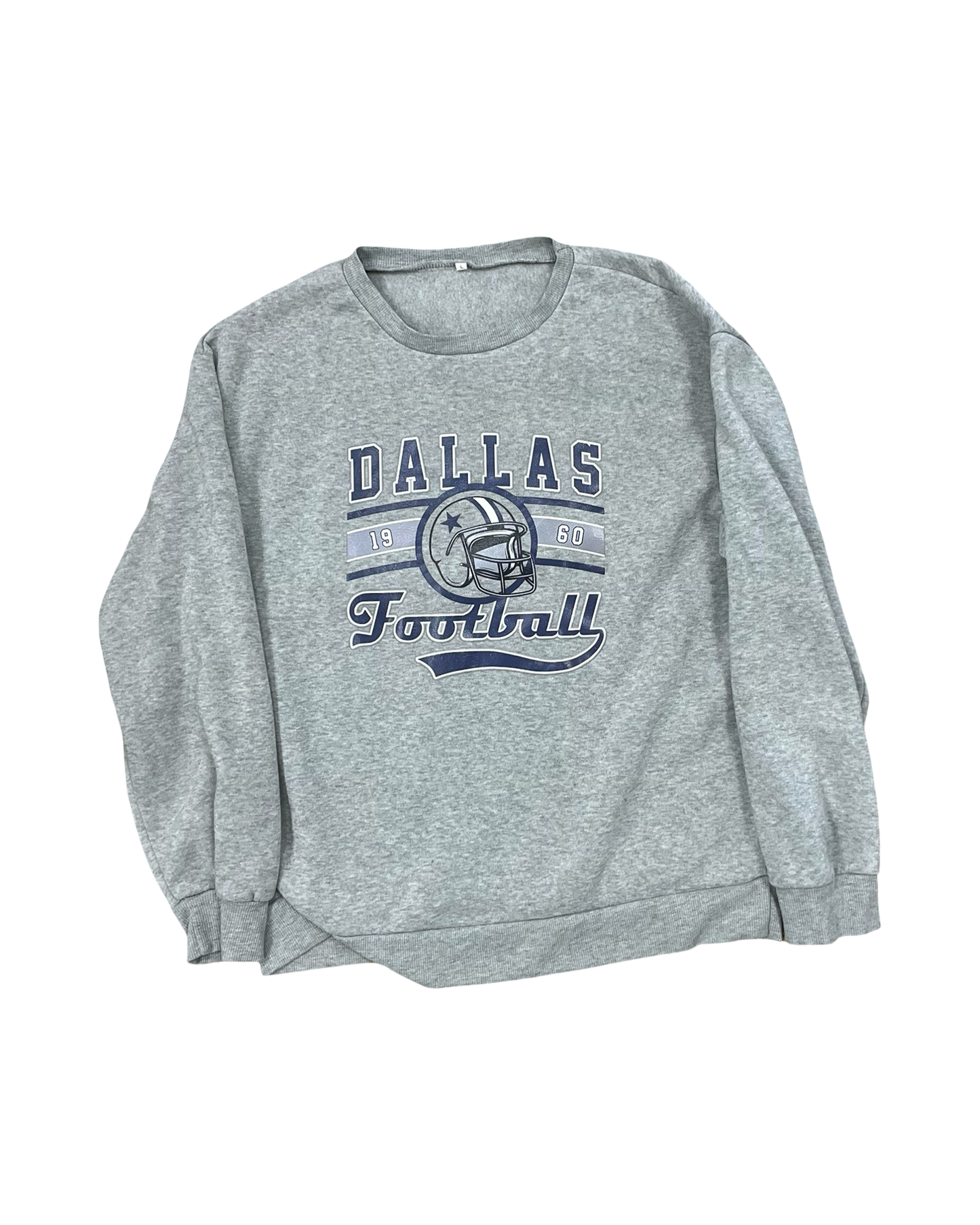 Sweatshirt Crewneck By Clothes Mentor In Grey, Size:L