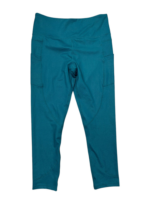 Athletic Leggings Capris By Zyia In Teal, Size:L