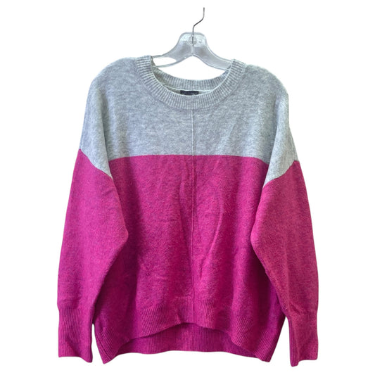 Sweater By Vince Camuto In Grey & Pink, Size:L