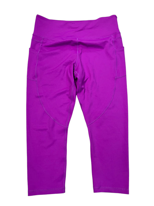 Athletic Leggings Capris By Zyia In Purple, Size:Xl