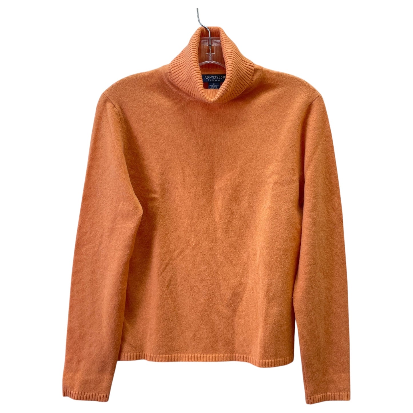 Sweater Cashmere By Ann Taylor In Orange, Size:M