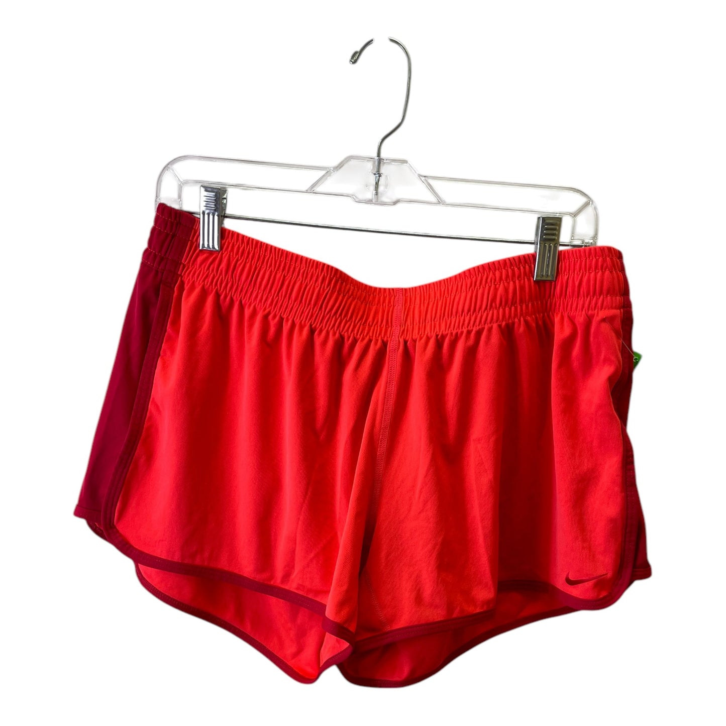 Athletic Shorts By Nike Apparel In Orange & Red, Size:L
