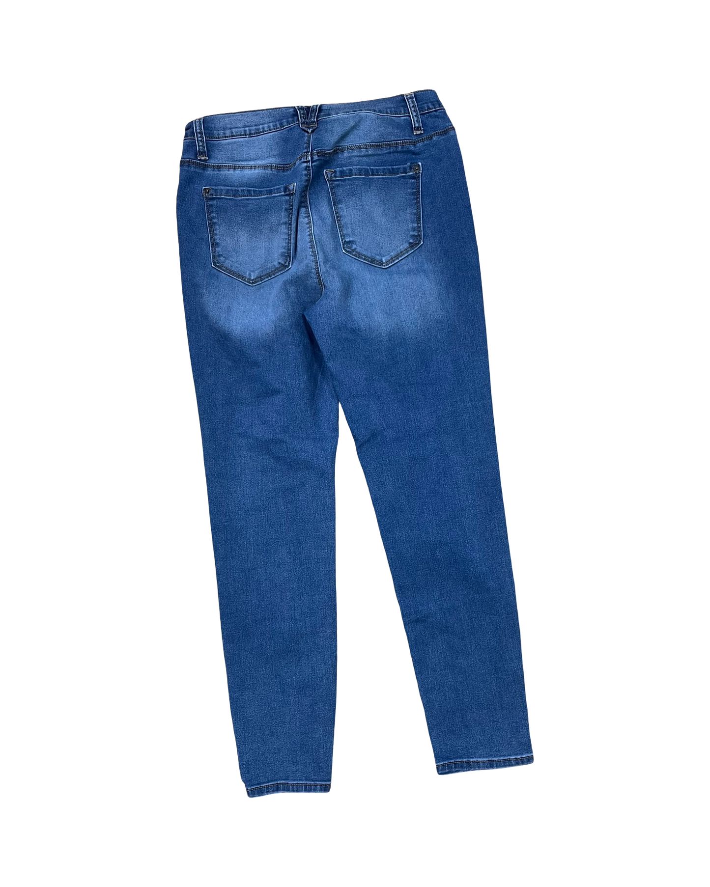 Jeans Skinny By Curve Appeal In Blue Denim, Size:10